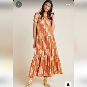 Anthropologie Jocasta Tiered Maxi Dress